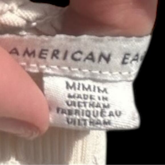 American Eagle Outfitters Women Size Medium Cream Tiered Peplum Camisole - Picture 8 of 16